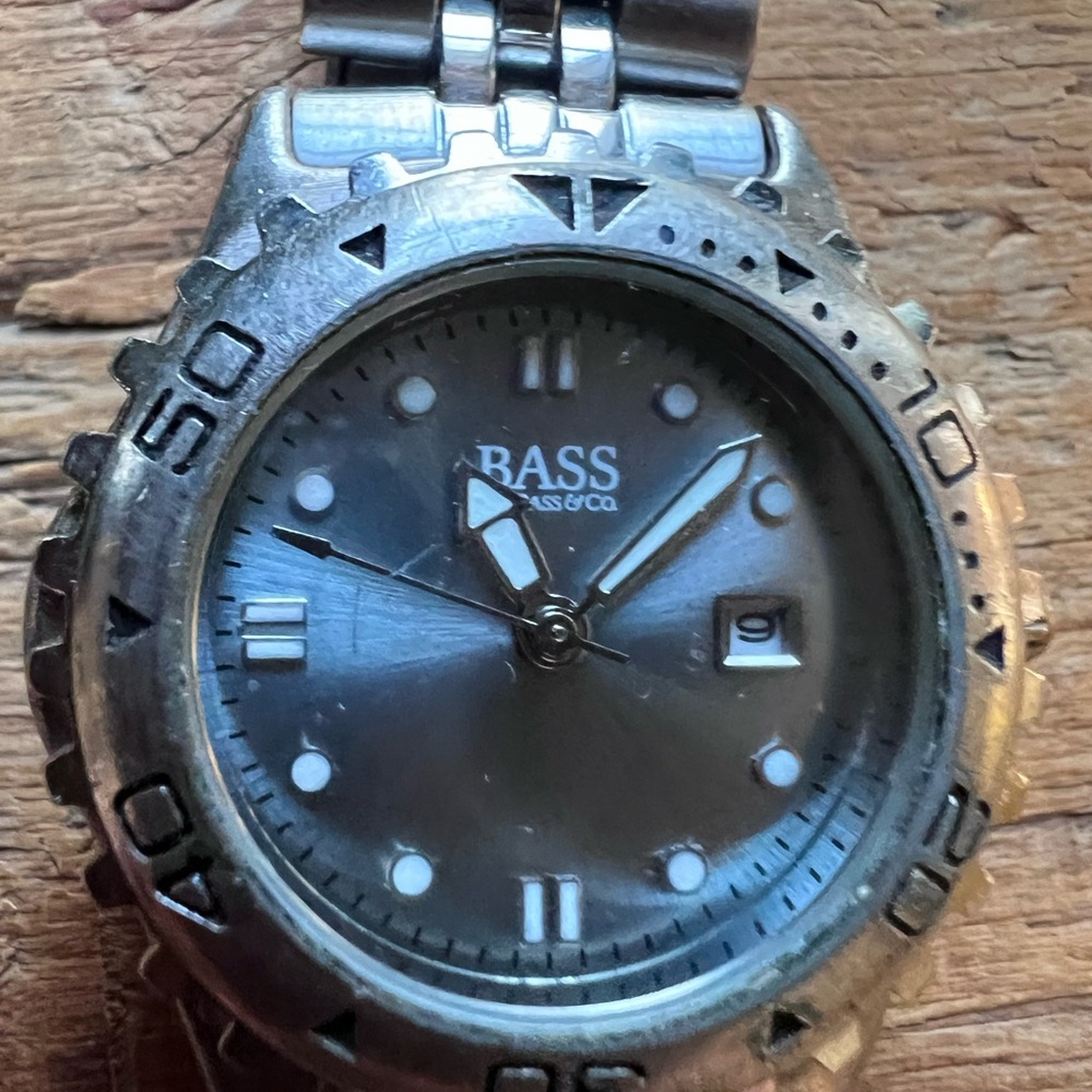 Vintage G.H. Bass & Co. Silver Women's Watch Y2K/90s